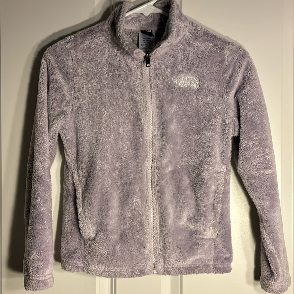 North face lilac fleece jacket ￼